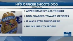 HPD says officer discharged firearm at ‘large pit bull’ in Kalaeloa