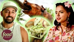 JP Makes Risky Pork Decision In Intense Blind Relay Challenge | Chopped: Castaways