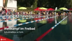 Competition at the Outdoor Pool: School Triathlon in Fürth