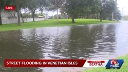 Street flooding reported outside New Orleans levee protection system